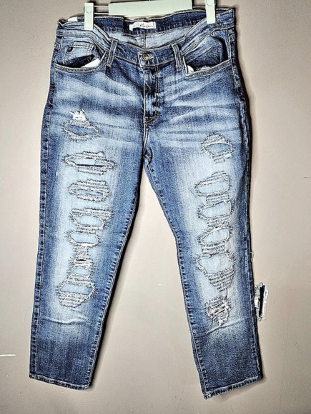 KanCan Distressed Skinny Jeans in Blue Size 29 Inseam 26"